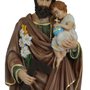 Imagem de São José Menino Jesus com Globo de Resina Nacional - 31 cm
