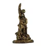 Imagem de São Miguel Arcanjo de Resina Nacional Pintura Bronze Velho - 30cm
