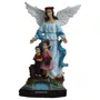 Imagem do Anjo da Guarda Azul de Resina Nacional - 28 cm