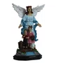 Imagem do Anjo da Guarda Azul de Resina Nacional - 28 cm