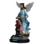 Imagem do Anjo da Guarda Azul de Resina Nacional - 28 cm