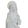 Imagem do Imaculado Coração de Maria de Mármore Branco - 57 cm