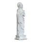 Imagem do Imaculado Coração de Maria de Mármore Branco - 57 cm