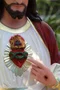 Imagem do Sagrado Coração de Jesus de Resina Nacional - 110 cm