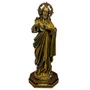 Imagem do Sagrado Coração de Jesus em Mármore Pintura Bronze - 32cm