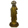 Imagem do Sagrado Coração de Jesus em Mármore Pintura Bronze - 32cm