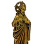 Imagem do Sagrado Coração de Jesus em Mármore Pintura Bronze - 32cm