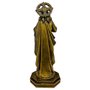 Imagem do Sagrado Coração de Jesus em Mármore Pintura Bronze - 32cm
