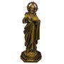 Imagem do Sagrado Coração de Jesus em Mármore Pintura Bronze - 32cm