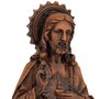 Imagem do Sagrado Coração de Jesus de Resina Nacional Efeito Madeira - 57 cm