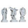 Imagem Dos Três Arcanjos Mármore Branco - 17 Cm