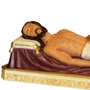Imagem Jesus Cristo Morto na Esquife de Resina -140 cm