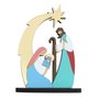 Imagem MDF de Sagrada Família Presépio Color - 14 cm