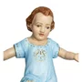 Imagem Menino Jesus de Resina Nacional com Veste Azul - 33 cm