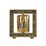 Imagem de Metal de Nossa Senhora Aparecida Giratório Dourado Mesa - 3 cm x 3 cm