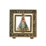 Imagem de Metal de Nossa Senhora Aparecida Giratório Dourado Mesa - 3 cm x 3 cm