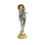 Imagem Metal de Nossa Senhora Auxiliadora Dourado e Prata - 9 cm