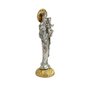 Imagem Metal de Nossa Senhora Auxiliadora Dourado e Prata - 9 cm