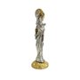 Imagem Metal de Nossa Senhora Auxiliadora Dourado e Prata - 9 cm