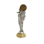Imagem Metal de Nossa Senhora Auxiliadora Dourado e Prata - 9 cm