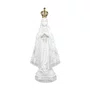 Imagem Nossa Senhora Aparecida com Coroa de Metal em Mármore Natural - 24 cm