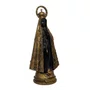 Imagem Nossa Senhora Aparecida em Mármore com Pintura em Bronze - 42 cm