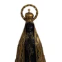 Imagem Nossa Senhora Aparecida em Mármore com Pintura em Bronze - 42 cm
