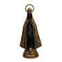 Imagem Nossa Senhora Aparecida em Mármore com Pintura em Bronze - 42 cm