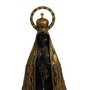 Imagem Nossa Senhora Aparecida em Mármore com Pintura em Bronze - 42 cm