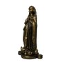 Imagem Nossa Senhora Aparecida Fac-Símile em Mármore Com Pintura em Bronze - 29 cm
