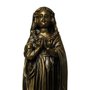 Imagem Nossa Senhora Aparecida Fac-Símile em Mármore Com Pintura em Bronze - 29 cm