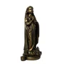 Imagem Nossa Senhora Aparecida Fac-Símile em Mármore Com Pintura em Bronze - 29 cm