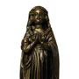 Imagem Nossa Senhora Aparecida Fac-Símile em Mármore Com Pintura em Bronze - 29 cm