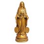 Imagem Nossa Senhora das Graças com Medalha Milagrosa em Mármore com Pintura Bronze - 21 cm