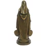 Imagem Nossa Senhora das Graças com Medalha Milagrosa em Mármore com Pintura Bronze - 40 cm