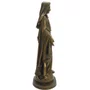 Imagem Nossa Senhora das Graças com Medalha Milagrosa em Mármore com Pintura Bronze - 40 cm