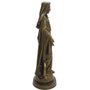 Imagem Nossa Senhora das Graças com Medalha Milagrosa em Mármore com Pintura Bronze - 40 cm