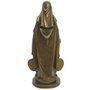 Imagem Nossa Senhora das Graças com Medalha Milagrosa em Mármore com Pintura Bronze - 40 cm