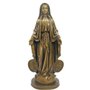 Imagem Nossa Senhora das Graças com Medalha Milagrosa em Mármore com Pintura Bronze - 40 cm