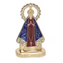 Enfeite de Nossa Senhora Aparecida Marrom em Metal de Carro Autocolante - 5,5 cm