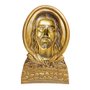 Imagem Olhar de Cristo 3D em Mármore com Pintura em Bronze 27 cm x 17 cm
