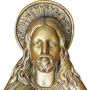 Imagem para Parede Sagrado Coração de Jesus em Mármore com Pintura em Bronze - 26 cm