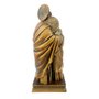 Imagem Sagrada Família em Mármore com Pintura em Bronze 28cm