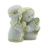 Imagem Sagrada Família Infantil em Mármore com Detalhe Dourado 6cm