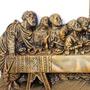 Imagem Santa Ceia em Mármore com Pintura em Bronze - 78 cm x 30 cm