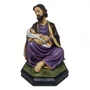 Imagem São José Sentado Com Menino Jesus no Colo de Resina Nacional - 21 cm