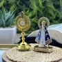 Kit Ostensório + Mini Imagem de Nossa Senhora Aparecida Plástico