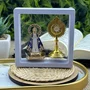 Kit Ostensório + Mini Imagem de Nossa Senhora Aparecida Plástico