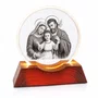 Luminária Led Sagrada Família Vidro Esculpido -9 cm