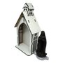 Capela MDF Branca com Imagem de Resina 11 x 21 cm